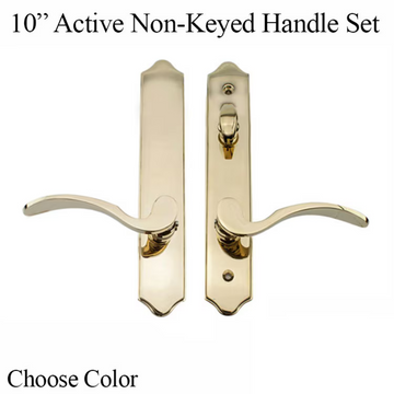 Elegance 10" Arch Non-Keyed Active Handle Hardware For Hinged Door - 395005